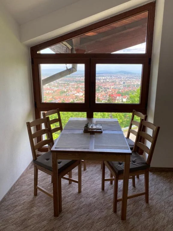 Dining space with a view