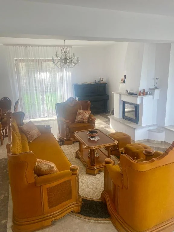 Lounge with fireplace