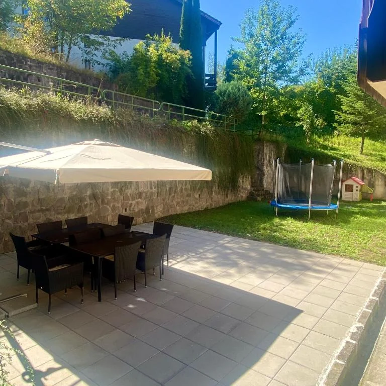 Terrace and courtyard